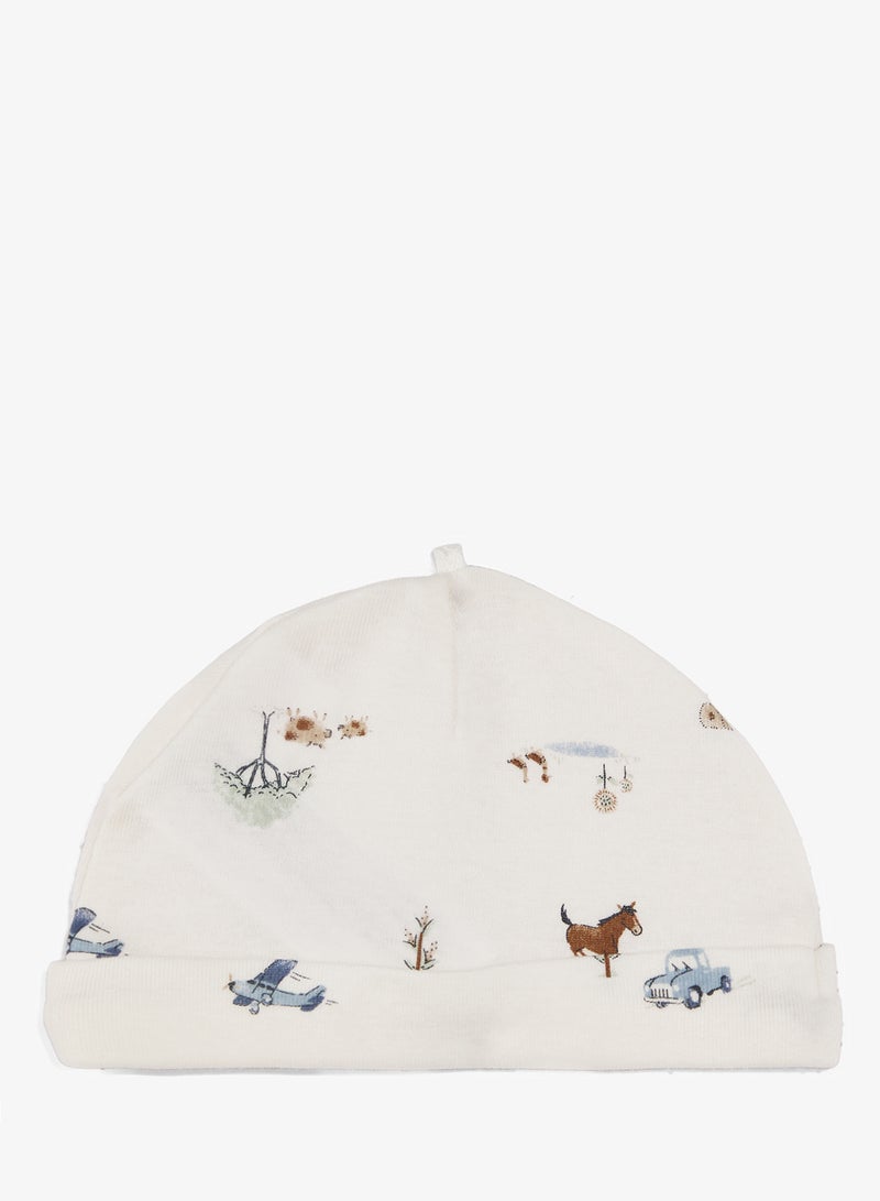 carter's Infant Printed Interlock Footed Rompers - Image 5