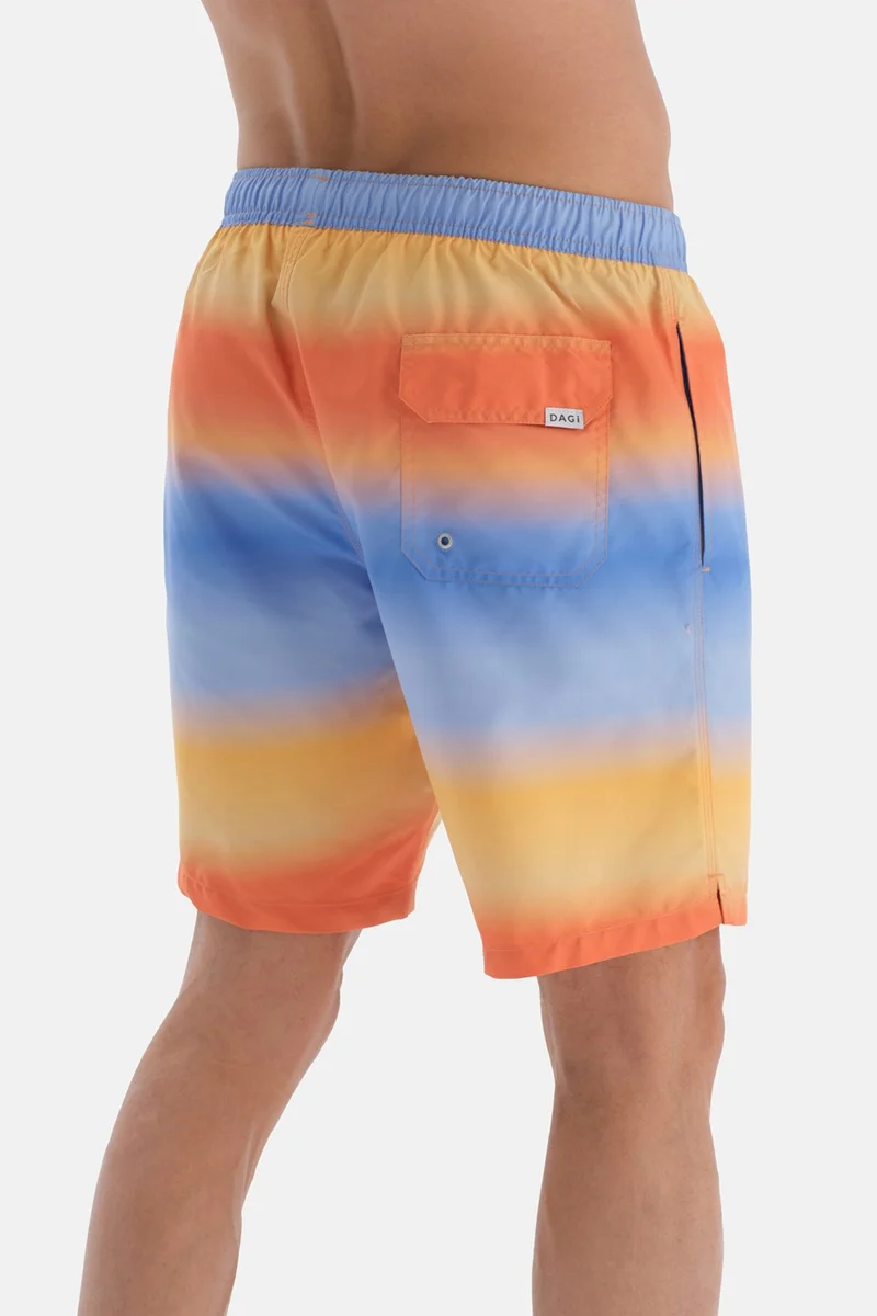 داجي Mountain Blue - Gradient Des. Bermudas