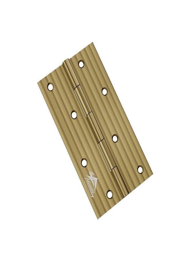 Atlantic Door Butt Hinges 5 Inch x 14 Gauge/2 MM Thickness, Premium Stainless Steel Welded Head, Antique Finish, Pack of 12 Pcs - Image 2