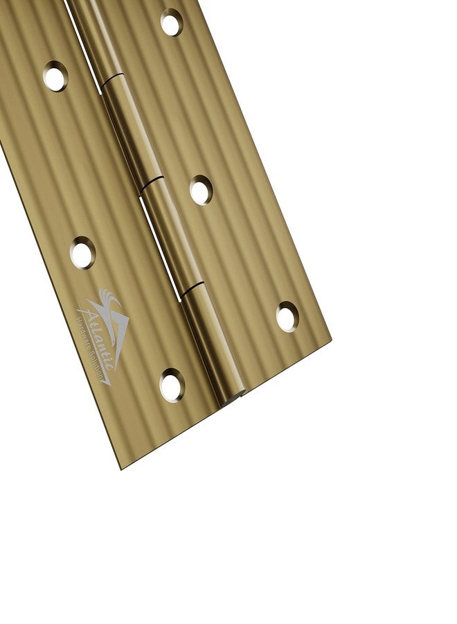 Atlantic Door Butt Hinges 5 Inch x 14 Gauge/2 MM Thickness, Premium Stainless Steel Welded Head, Antique Finish, Pack of 12 Pcs - Image 3