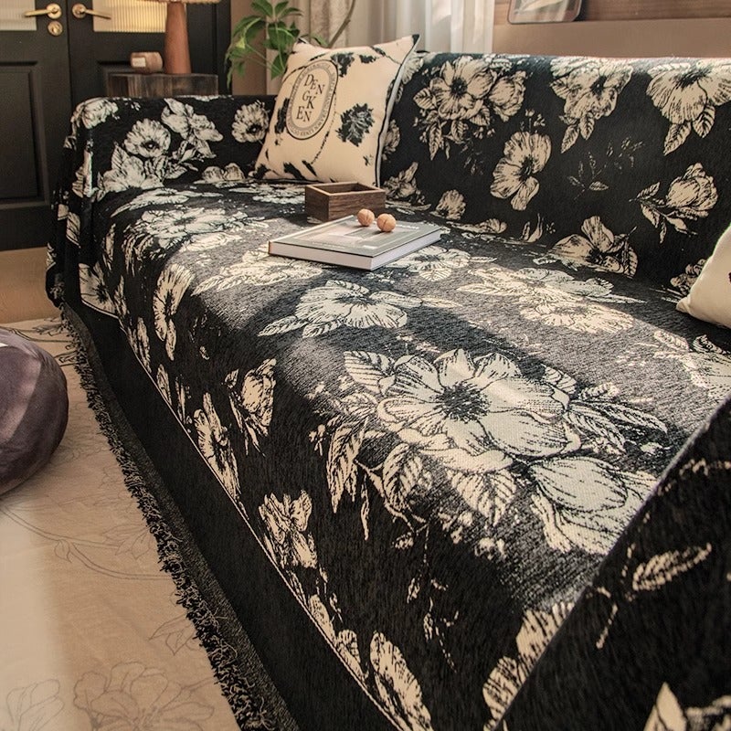 French Retro Sofa Cover Cloth All Seasons Universal Full Cover Sofa Blanket Light Luxury High-Level Washable Dustproof Sofa Towel - Image 1