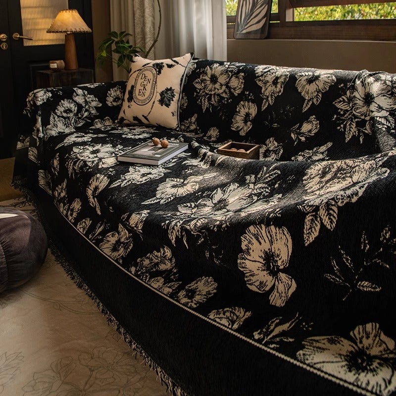 French Retro Sofa Cover Cloth All Seasons Universal Full Cover Sofa Blanket Light Luxury High-Level Washable Dustproof Sofa Towel - Image 4
