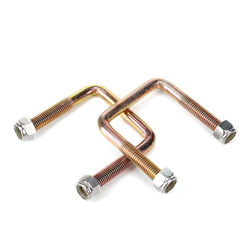 10L0L Golf Cart Rear Spring U Bolt for EZGO TXT 1994-up Electric & Gas, Includes Nuts, OEM# 72124G01 72618G01 72029G01, 2 PCS - Image 4