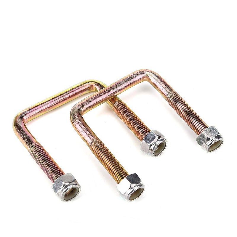 10L0L Golf Cart Rear Spring U Bolt for EZGO TXT 1994-up Electric & Gas, Includes Nuts, OEM# 72124G01 72618G01 72029G01, 2 PCS - Image 3