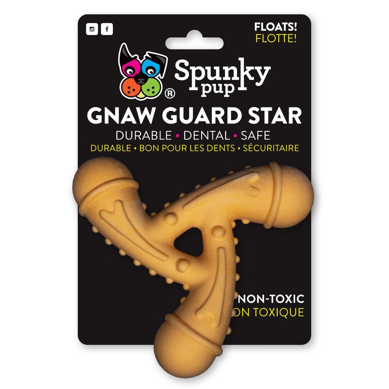 Spunky pup Gnaw Guard Star Dog Toy Dental Texture for Teeth and Gums Indoor & Outdoor Non-Toxic Fetch Toy Waterproof Floats Dishwasher Safe Perfect Toys for Small to Medium Breeds - Image 2