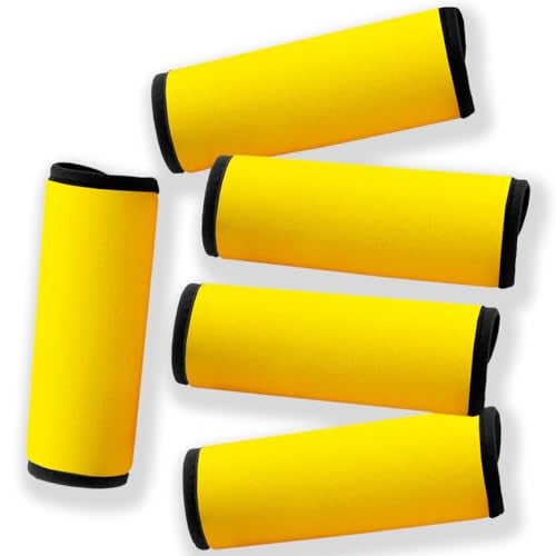 Careteilly Luggage Handle Wrap for Suitcase Unique Luggage Identifiers/Tag/Spotter/Marker for Travel Accessories ariport Baggage Briefcase -Yellow - Image 1