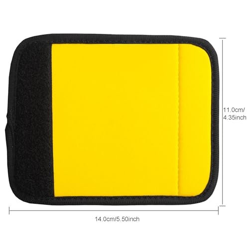Careteilly Luggage Handle Wrap for Suitcase Unique Luggage Identifiers/Tag/Spotter/Marker for Travel Accessories ariport Baggage Briefcase -Yellow - Image 2