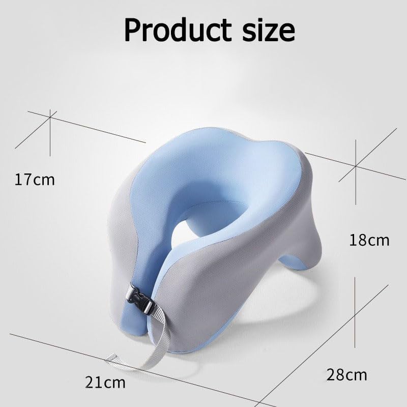 Vixplorn Office Nap U-Shaped Memory Cotton Pillow - Dark Grey - Image 2