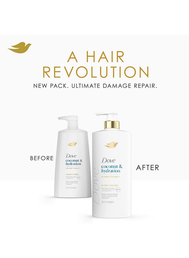 دوف بلسم دوف بجوز الهند والترطيب للشعر الجاف مع تقنية العناية بالبروتين الحيوي وزيت جوز الهند، 28 أونصة سائلة - Image 3