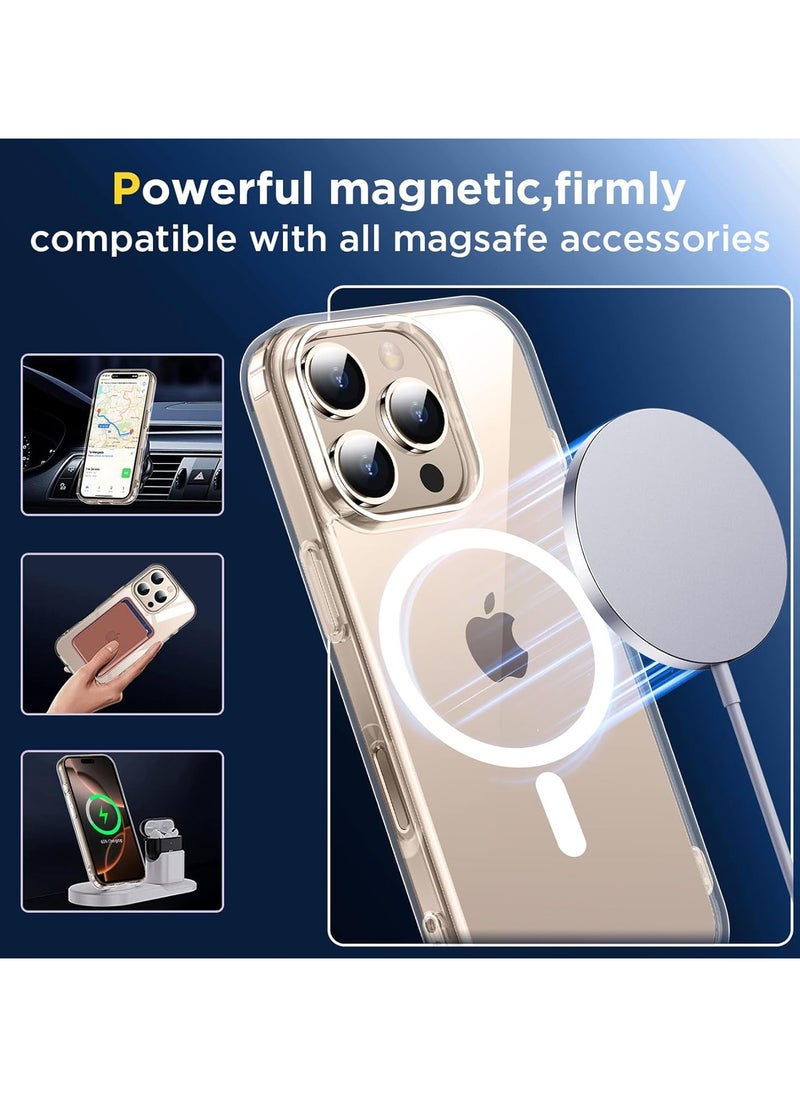YoYoTech Magnetic Compatible for iPhone 16 Pro Case 6.3' [Upgraded Build in N52 Magnets] Supports Wireless Charging,Top-Grade Protection,Anti-Yellow,iPhone 16 Pro 2024 Magnetic Case  - Image 5