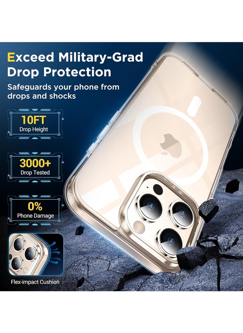 YoYoTech Magnetic Compatible for iPhone 16 Pro Case 6.3' [Upgraded Build in N52 Magnets] Supports Wireless Charging,Top-Grade Protection,Anti-Yellow,iPhone 16 Pro 2024 Magnetic Case  - Image 2