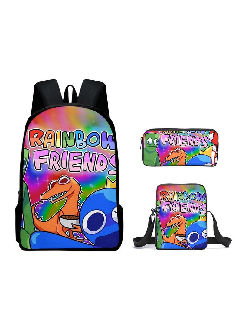 Generic - Cartoon anime backpack for primary and secondary school students, large capacity casual lightweight backpack, cartoon shoulder bag, pencil case, pencil case, and pencil case - Image 1