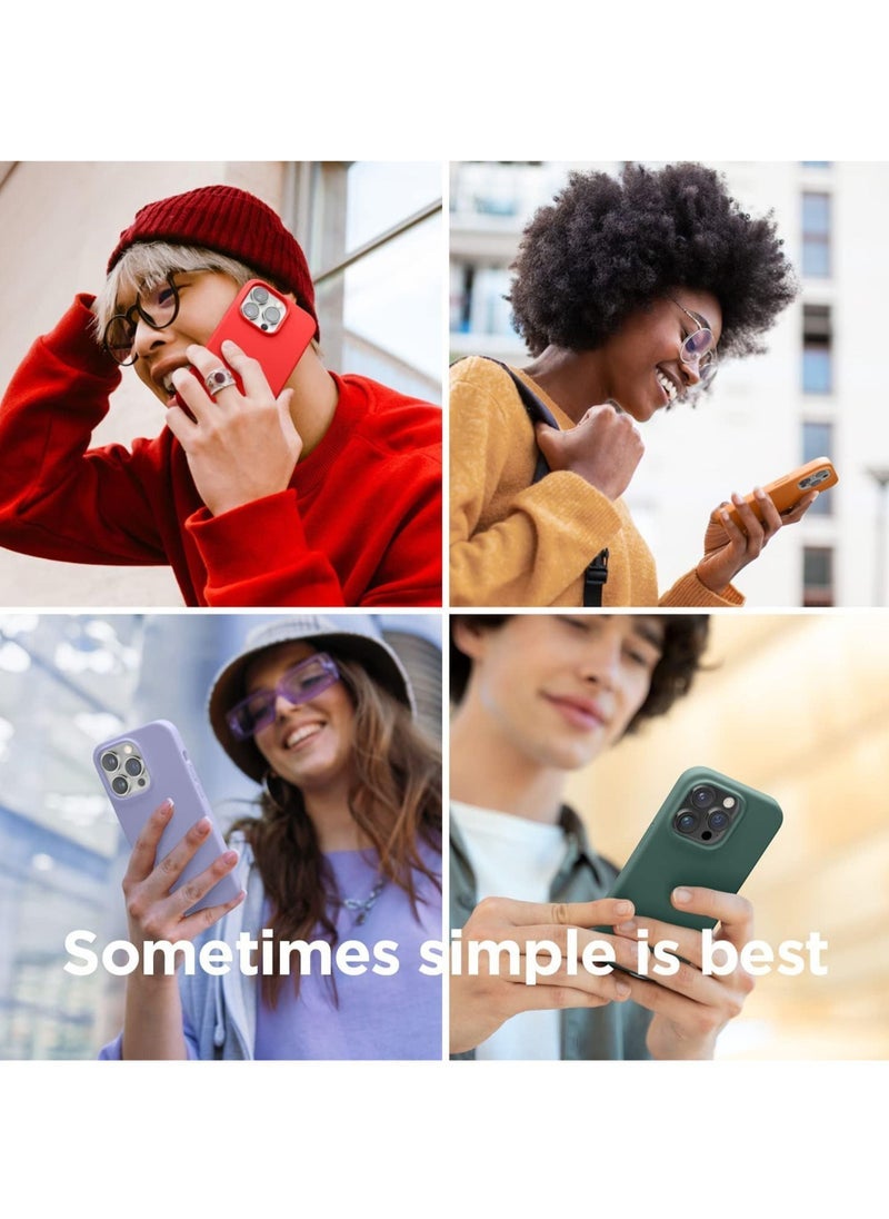 Captaintech iPhone 15 Plus Liquid Silicone Case – Slim Shockproof Cover with Full-Body Protection & Microfiber Lining (6.7 inch) - Image 3