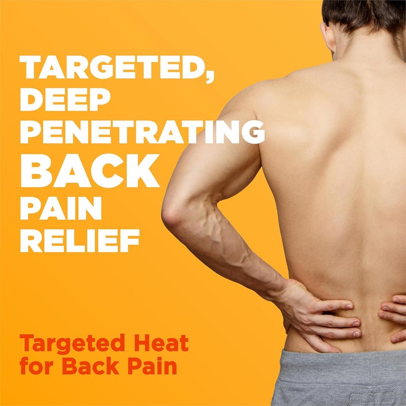 ThermaCare Advanced Back Hip HeatWraps Adhesive Disposable Heat Therapy Pads for Lower Back Pain Muscle Aches Herniated Disc Relief DrugFree LongLasting LXL 5Count - Image 5