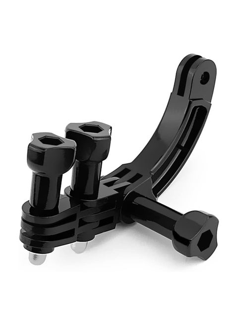 Curved Extension Arm Mount for GoPro, 90 Degree Rotary Connector Chain for GoPro Hero 12/11/10/9/8/7/6/5, Session 4, 3+, 3, 2, 1 Cameras