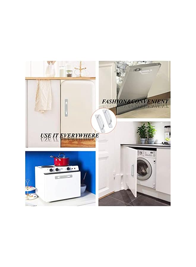 The Bros 2 Pack Self-Stick Instant Door Handle,Adhesive Furniture Drawer Handles,Alloy Drawer Push Pull Handles for Kitchen Cabinet Sliding Closet - Image 4