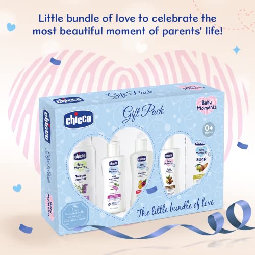 Chicco Baby Moments Essential Set, Gift Set for Babies, 0M+ Blue - Image 3