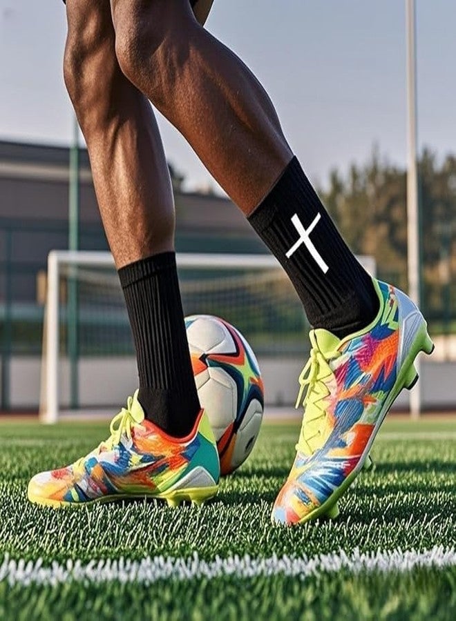 Meudid Cross Grip Soccer Socks - Anti-Slip Grips Sports Sock with Bible for US 6-13 - Image 2