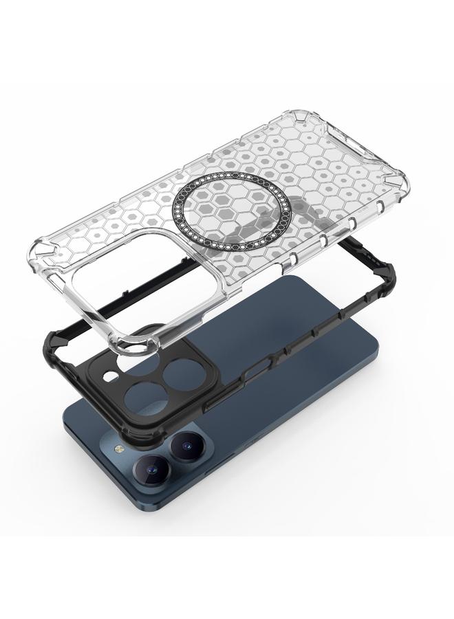 S-TOP Case For Realme C61 Global Honeycomb Magnetic Ring Shockproof Phone Case - Image 5