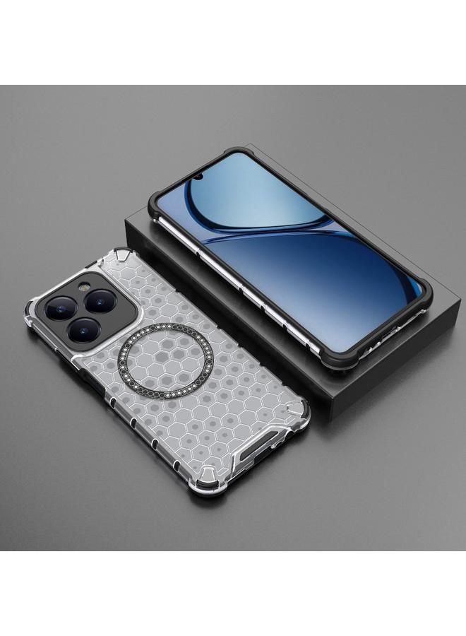 S-TOP Case For Realme C61 Global Honeycomb Magnetic Ring Shockproof Phone Case - Image 2