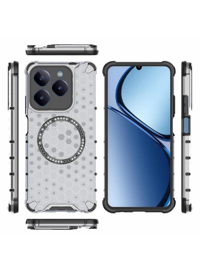 S-TOP Case For Realme C61 Global Honeycomb Magnetic Ring Shockproof Phone Case - Image 3