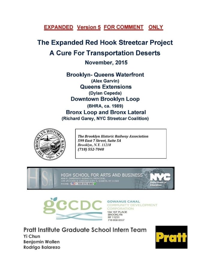 The Expanded Red Hook Streetcar Project | A Cure For Transportation Deserts  - Image 1
