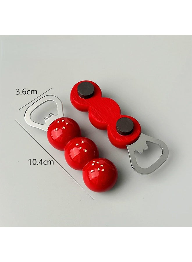 2pcs Cute Magnetic Bottle Opener & Refrigerator Magnet - Image 3