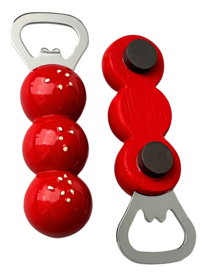 2pcs Cute Magnetic Bottle Opener & Refrigerator Magnet - Image 1