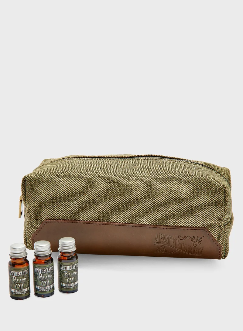 Apothecary 87 Dopp Bag Beard Kit