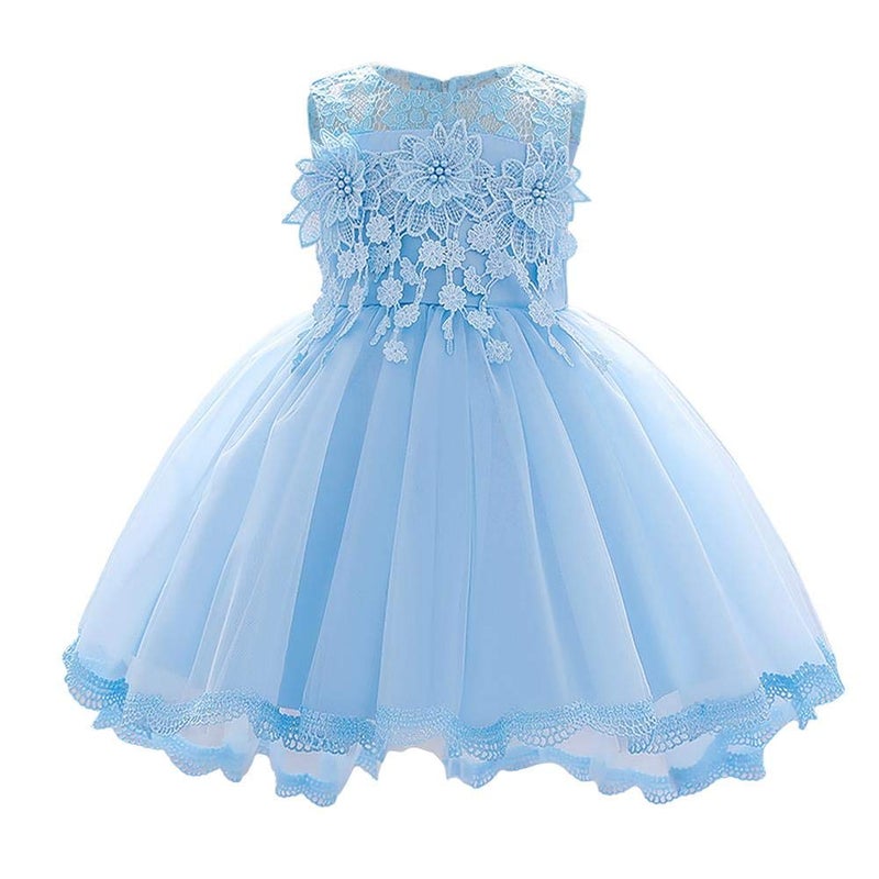 Toddler Flower Girl Dress for Wedding Pageant Princess Sleeveless Infant Baby Baptism Tulle Tutu Dress Birthday Party Cake Smash Ball Gown