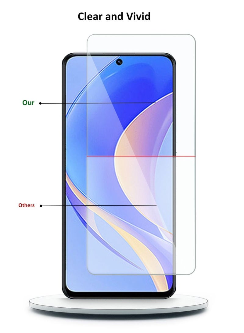 Techie واقي شاشة من الزجاج المقوى عالي الدقة بتقنية Techie مضاد للانعكاس ومضاد للفقاعات 9H Hardness لهاتف Huawei Nova Y90 - Image 3