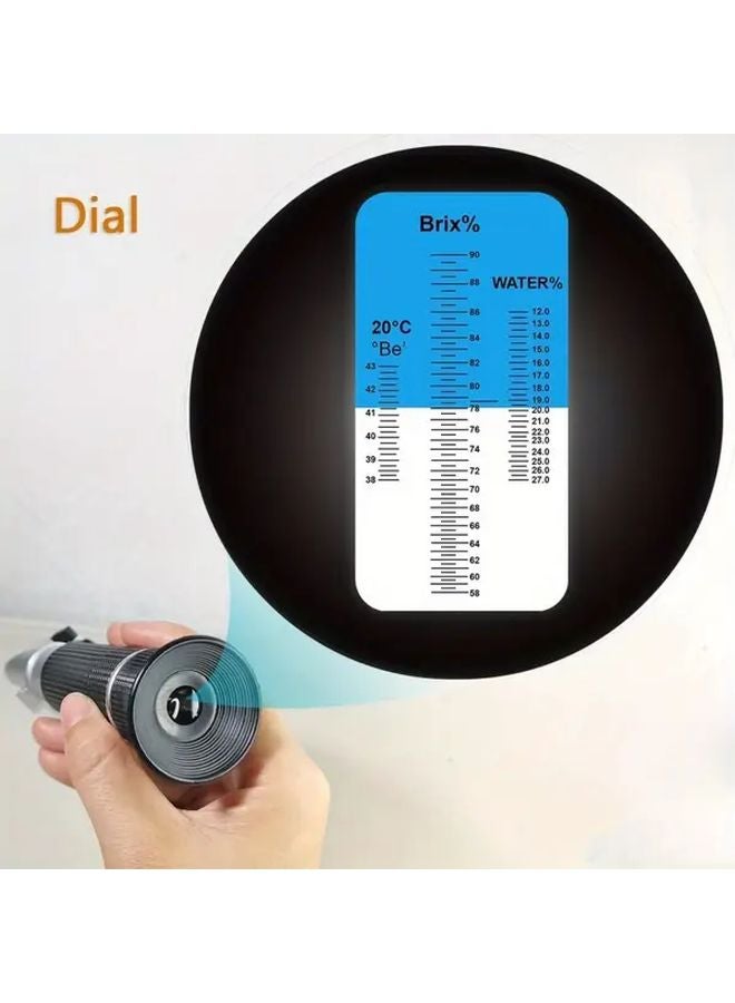 58 92 Percent Honey Refractometer For Water Content Maple Syrup Sugar Beekeeping Supplies - Image 1
