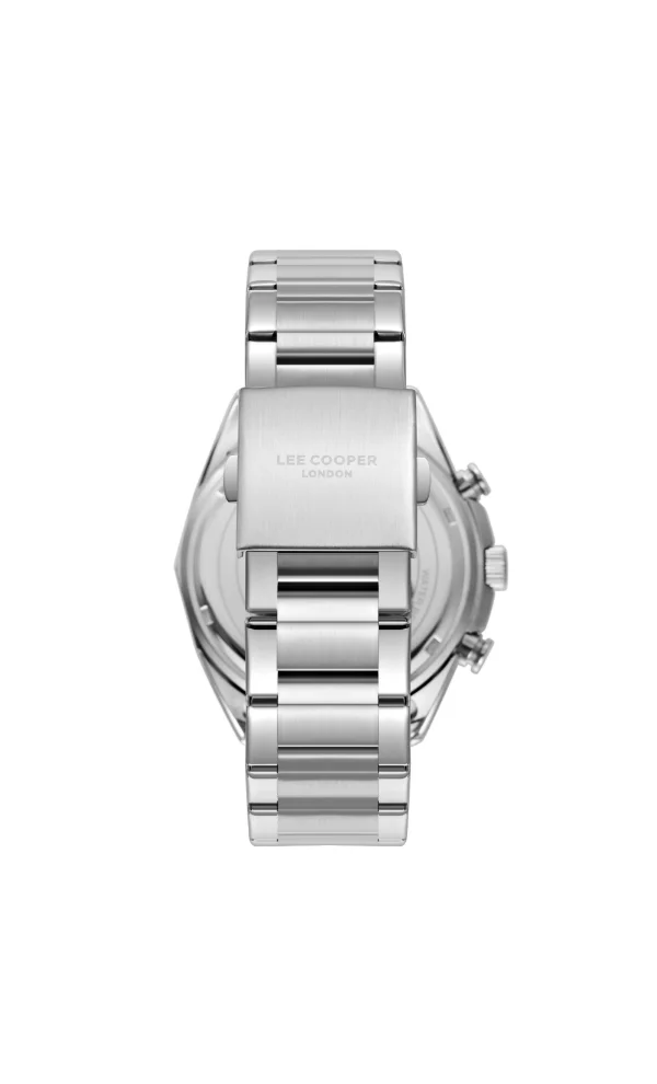 Lee Cooper LEE COOPER LC08005.360 Men's Multi Function Display Watch & Metal Strap Silver