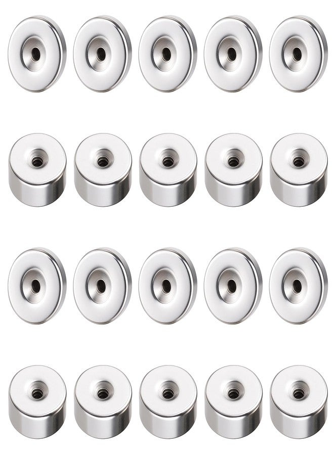 Yuomeaz 20 Pcs Stainless Steel Earring Backs, 2mm Flat Earrings Back for Stud, Screw on Earrings Back Replacements for Women Men Dainty Push Pin Cartilage Earring (0.8mm Hole) - Image 1