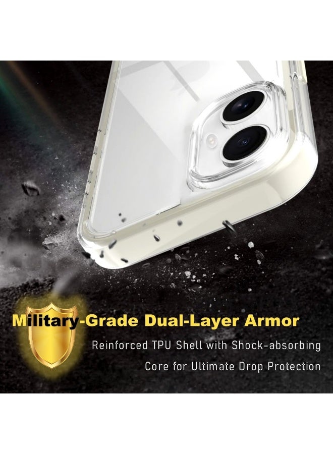 Clear Color Case for iPhone 16 – Shockproof Soft TPU Bumper Frame with Flexible Transparent Back, Aesthetic Crystle Pastel Design, Stylish Phone protector for girls (Creamy White) - Image 5