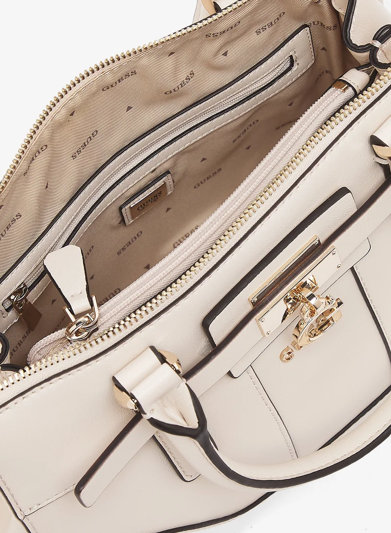 GUESS  Greyson II Small Girlfriend Satchel Bag for Women | Best Price UAE