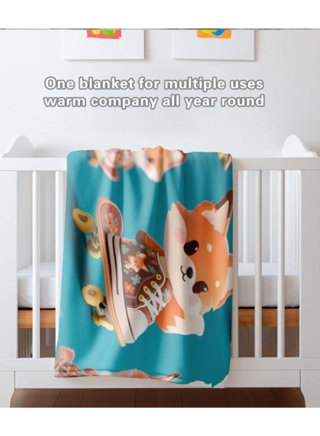 general Baby and children's cartoon flannel thin blanket (warm and comfortable, suitable for sleep, game use) 70cm*100cm - Image 5