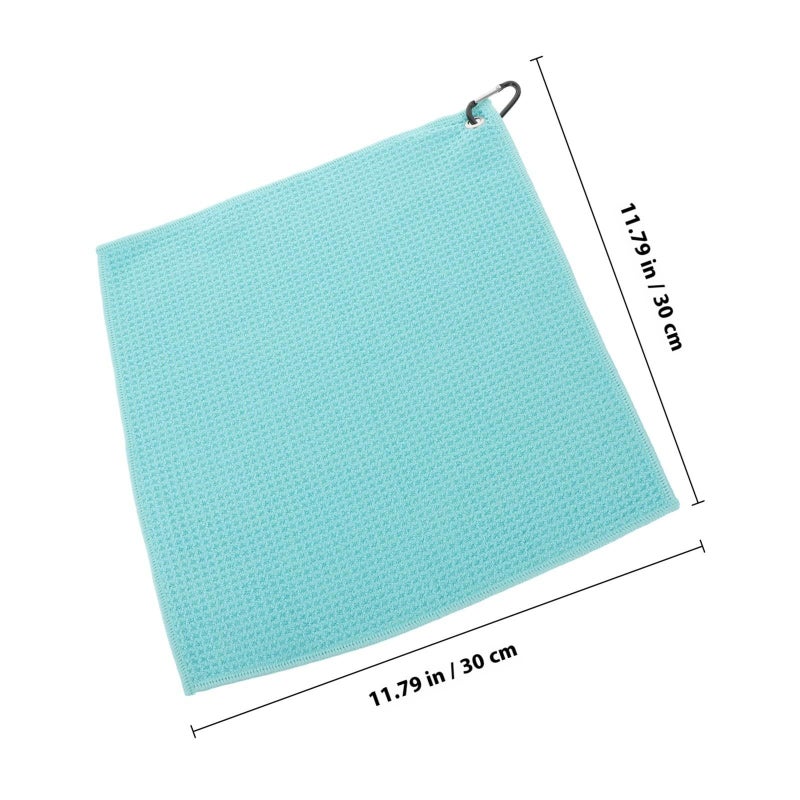 Microfiber Golf Towels 2 Pack 30x30cm Green Professional Wet Dry Cleaning Cloth - Image 3