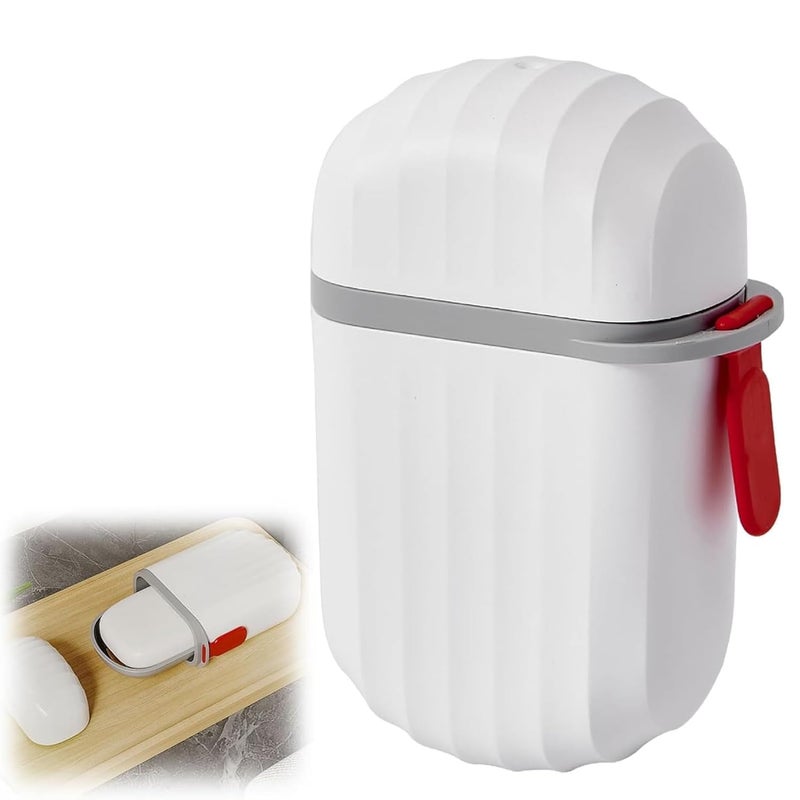 Azinoor 1 Pcs Travel Soap Holder Portable Soap Dish for Home, Outdoor Hiking, and Camping Compact and Durable Plastic Travel Soap Box Soap Case Ideal for Travel Accessories (White) - Image 1