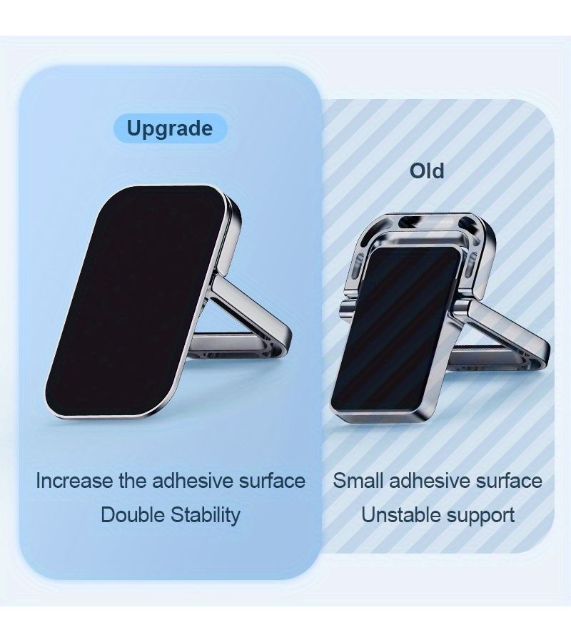 Silvery Adjustable Height Laptop Stand Portable Ergonomic Invisible Riser Cooling Pad for Notebooks - Image 2