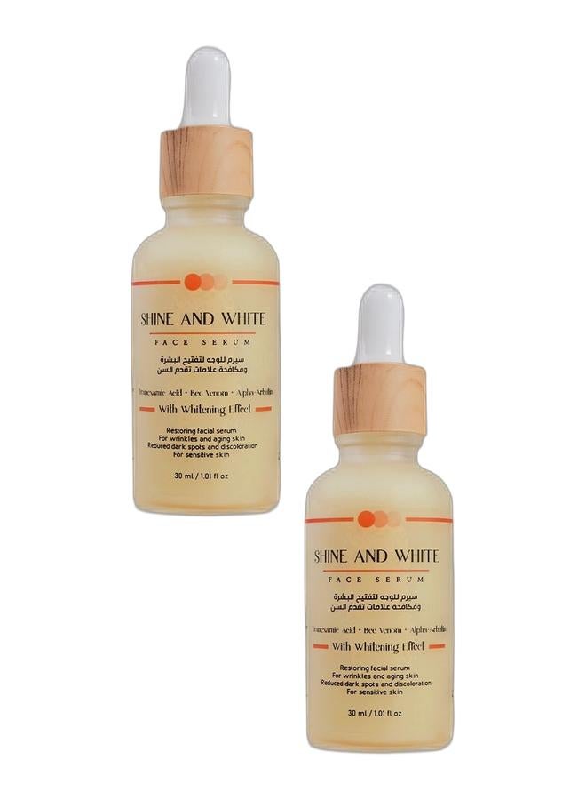 So Sandy Shine and white Face Serum - Bee Venom Serum Bundle - Image 1