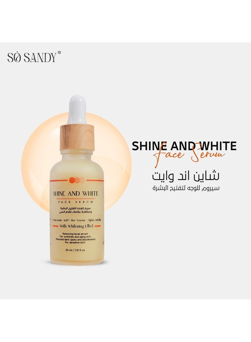 So Sandy Shine and white Face Serum - Bee Venom Serum Bundle - Image 2