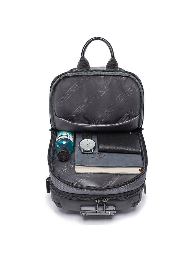 بانجي حقيبة صدر أنيقة مقاومة للماء بسعة كبيرة 7082 BANGE New Oxford Grey - Image 1