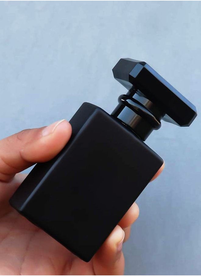 Generic - 30ml Travel Refillable Perfume Atomizer Empty Glass Bottle Perfume Spray Mini Portable Bottle set (Black) - Image 1