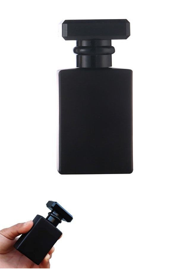 Generic - 30ml Travel Refillable Perfume Atomizer Empty Glass Bottle Perfume Spray Mini Portable Bottle set (Black) - Image 1