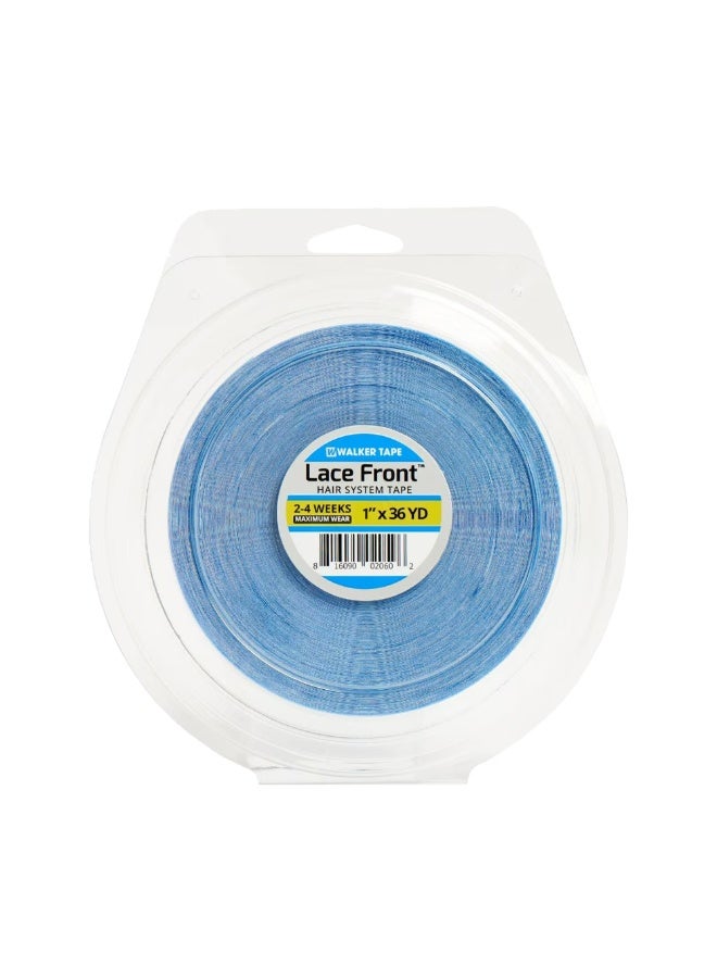 Walker Tape® Lace Front Adhesive Tape – 1" X 36 Yds Roll – Hypoallergenic, Dull Finish for Natural Look – Medium Residue, 2-3 Week Hold for Lace Systems, Comfortable Secure Bond - Image 1