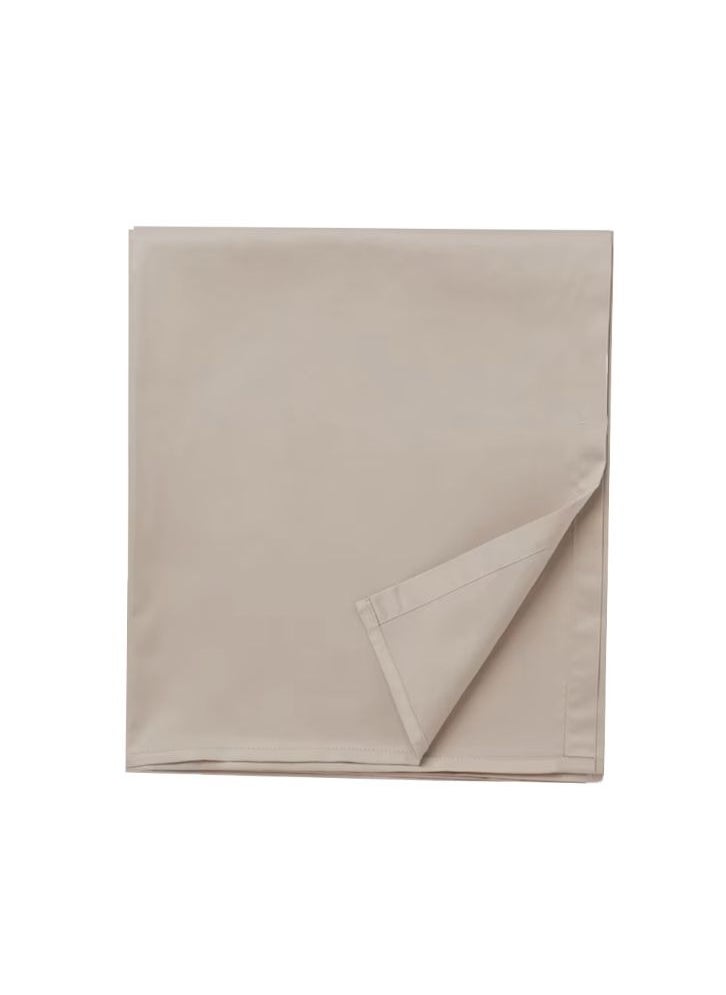 BYFT Tulip (Sand) Single Size Flat Sheet (160 x 280 Cm-Set of 1 Pc) 100% Cotton, Soft and Luxurious Hotel Quality Bed linen-300 TC  - Image 2