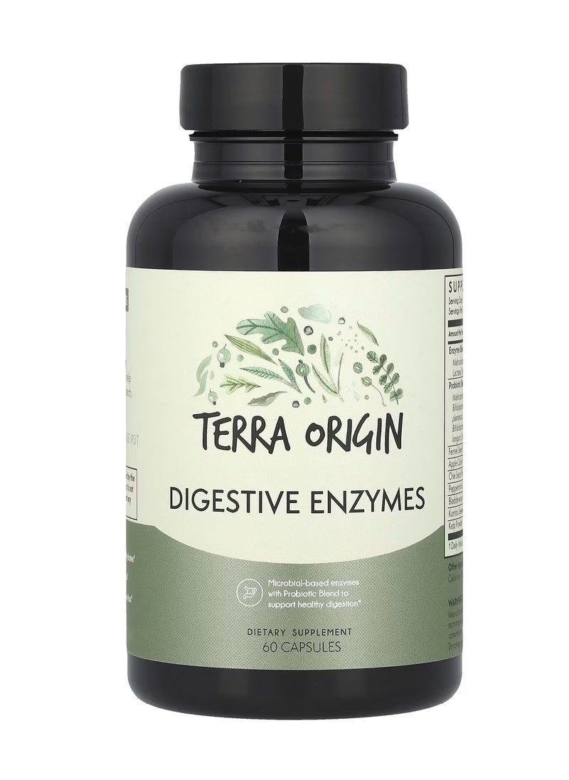Terra Origin Digestive Enzymes, 60 Capsules