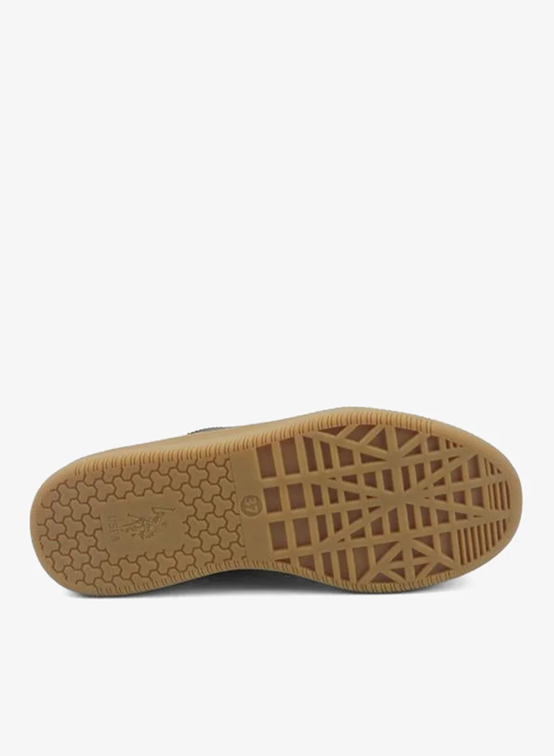 U.S. Polo Assn. WHITE Men Lace-Up Leather Sneakers for Men | Best Price UAE