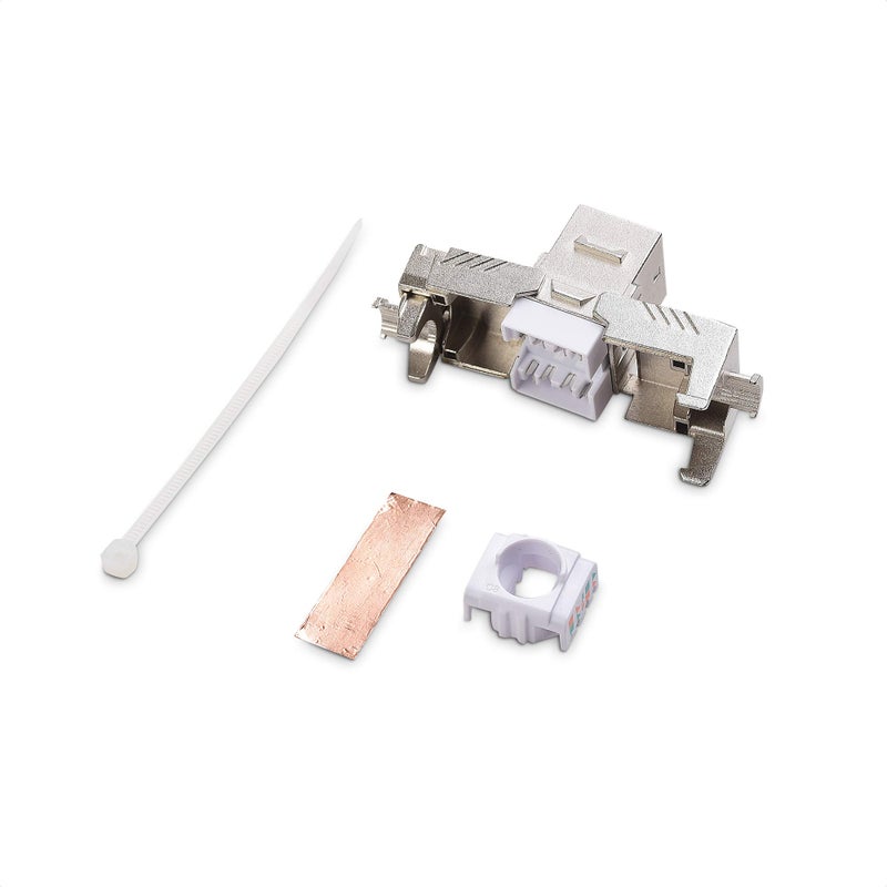 Cable Matters [UL Listed] 5-Pack 40Gbps Shielded RJ45 Cat 8, Cat8 Keystone Jack for Patch Panel, Wall Plate - Image 3